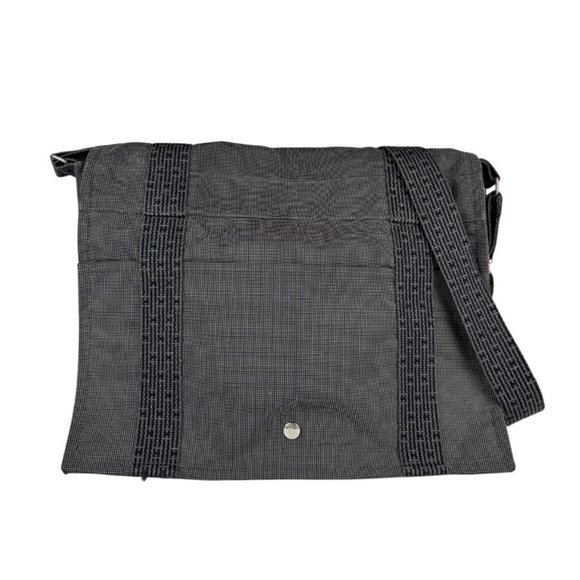 Hermes Hermès Air Line Bassus MM Shoulder Bag in Gray Nylon Canvas for Men an... - Picture 1 of 5